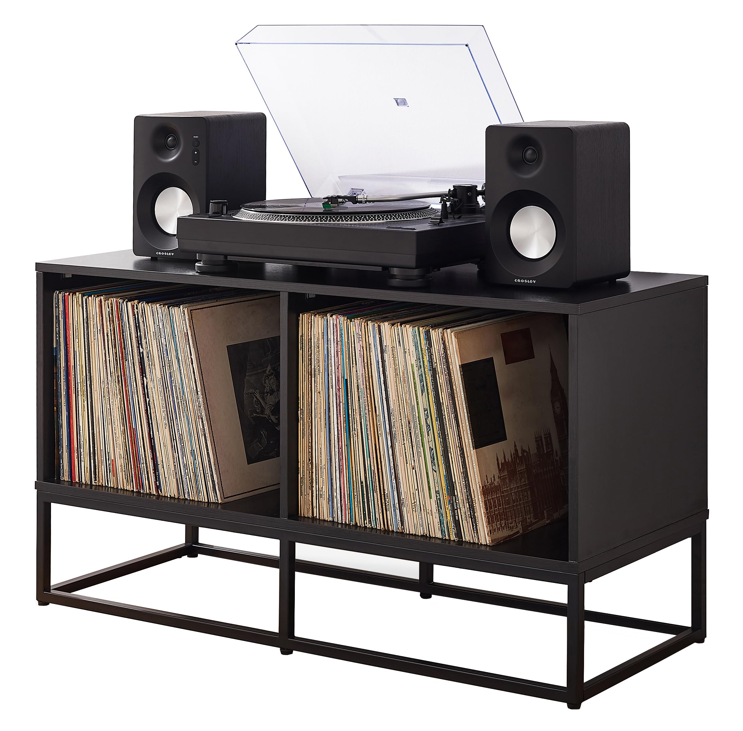 Amazon.com: Crosley Furniture Enzo Medium Vinyl Record Storage TV